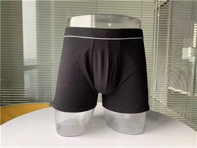 Erkaklar ODM Mid-Rise Trikotaj Choksiz Bokschi Briefs 100% Paxta Katta O'lchamli XL Bel logotipi Ulgurji ichki kiyim-Bakteriyaga qarshi