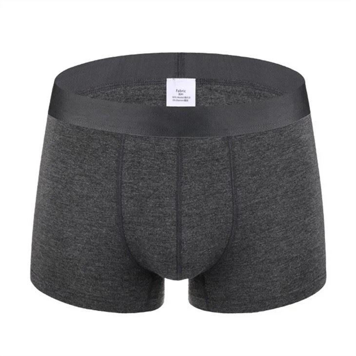 dark grey Wholesale hammock men's boxer briefs comfortable ultra soft custom seamless manunfacture